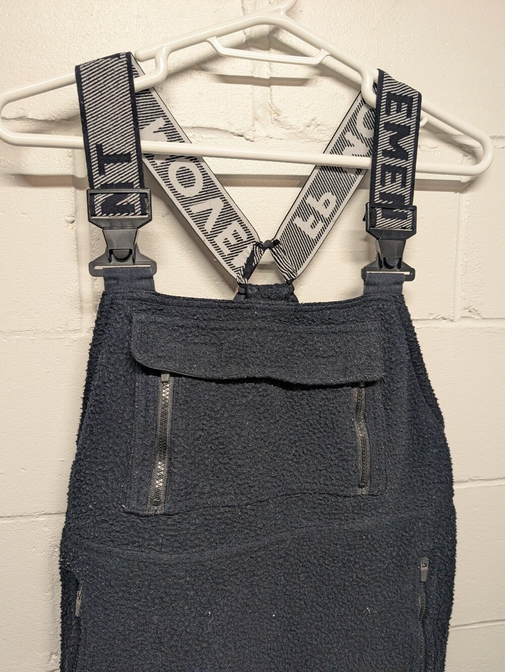 FP Movement by Free People Hit The Slopes Fleece Salopette Overalls (Medium) - Picture 5 of 12